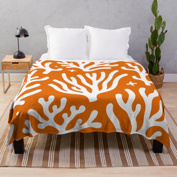 Item preview, Fun Orange Coral Pattern designed and sold by BrightTide.