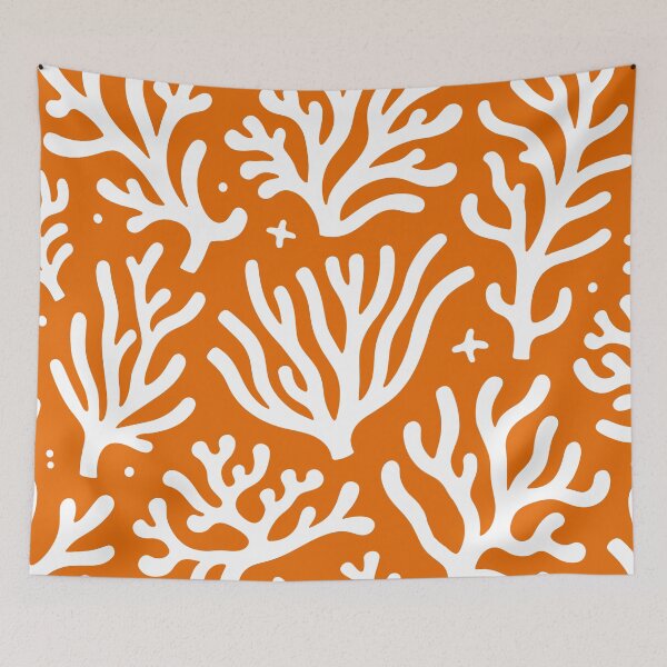 Item preview, Fun Orange Coral Pattern designed and sold by BrightTide.