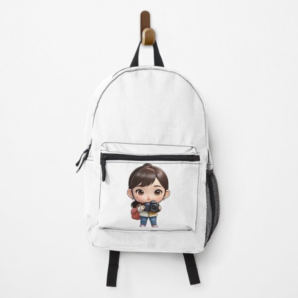 Item preview, Cute girl photographer traveler with camera. designed and sold by athurbubble.