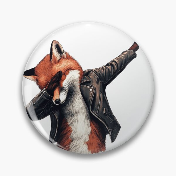 Item preview, Cool Fox Dabbing in Leather Jacket designed and sold by erkabees.