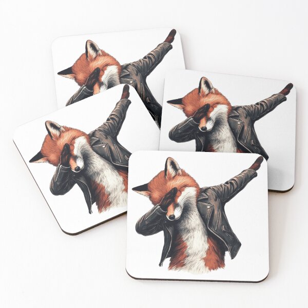 Item preview, Cool Fox Dabbing in Leather Jacket designed and sold by erkabees.