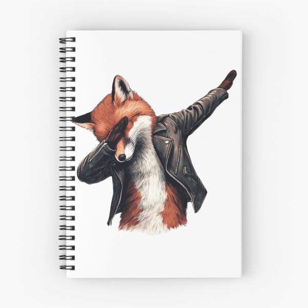 Item preview, Cool Fox Dabbing in Leather Jacket designed and sold by erkabees.