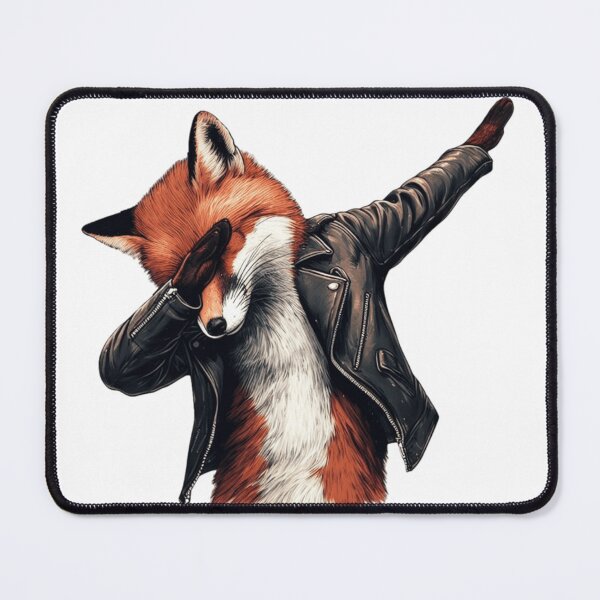 Item preview, Cool Fox Dabbing in Leather Jacket designed and sold by erkabees.