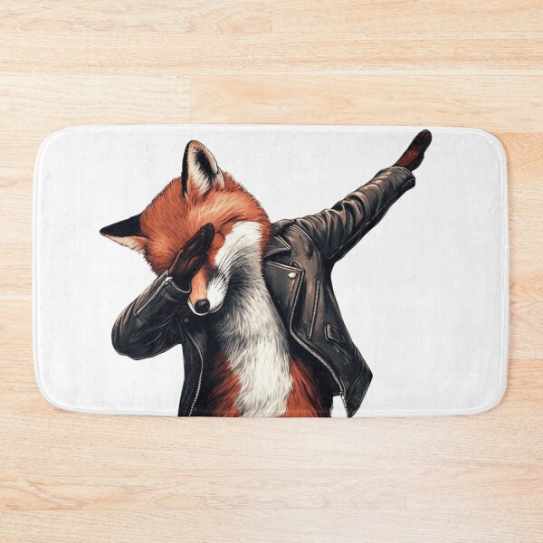 Item preview, Cool Fox Dabbing in Leather Jacket designed and sold by erkabees.