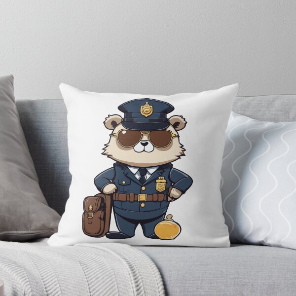 Item preview, Bear cop in uniform wearing shades  designed and sold by Dalevalart.