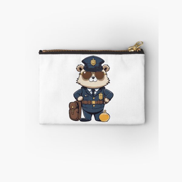 Item preview, Bear cop in uniform wearing shades  designed and sold by Dalevalart.