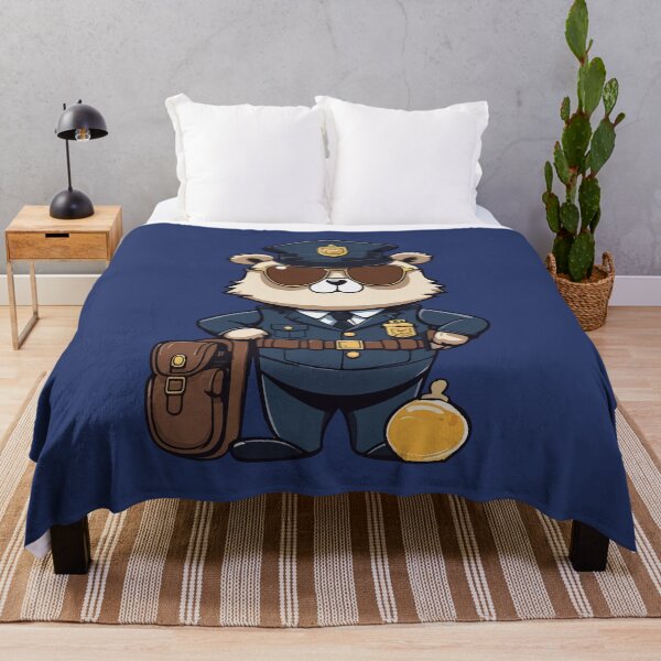 Item preview, Bear cop in uniform wearing shades  designed and sold by Dalevalart.