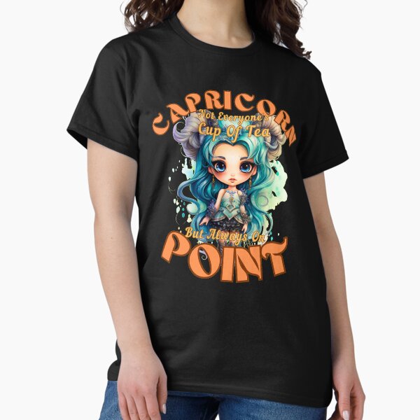 Item preview, Capricorn: Not Everyone's Cup Of Tea, But Always On Point. sea goat designed and sold by ZodiacWonders.