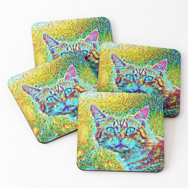 Item preview, Abstractions of abstract abstraction of cat. DeepDream #8837036933164 designed and sold by blackhalt.