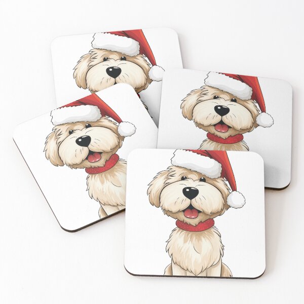 Item preview, Cute Festive Funny Christmas Dog - 'Yappy Holidays' designed and sold by wotsthis.