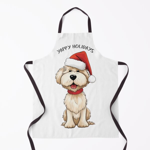 Item preview, Cute Festive Funny Christmas Dog - 'Yappy Holidays' designed and sold by wotsthis.