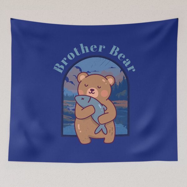 Item preview, Brother bear holding a fish designed and sold by Shadyfruit.