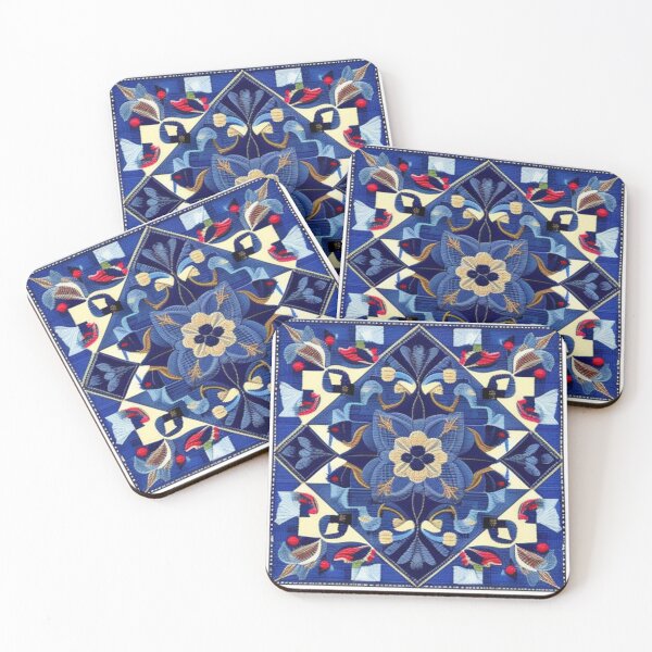 Item preview, Denim embroidered floral  designed and sold by Roxburylane.