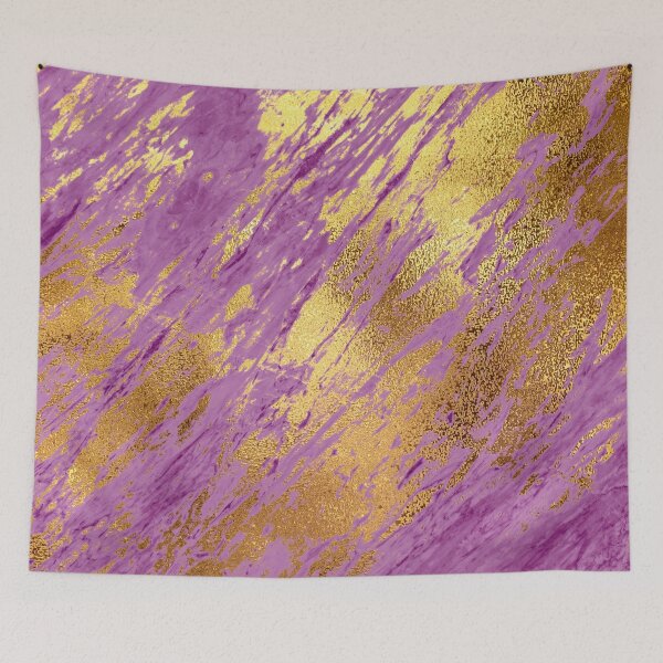 Item preview, Lilac-Purple Faux Marble Art With Golden Veins designed and sold by DEC02.