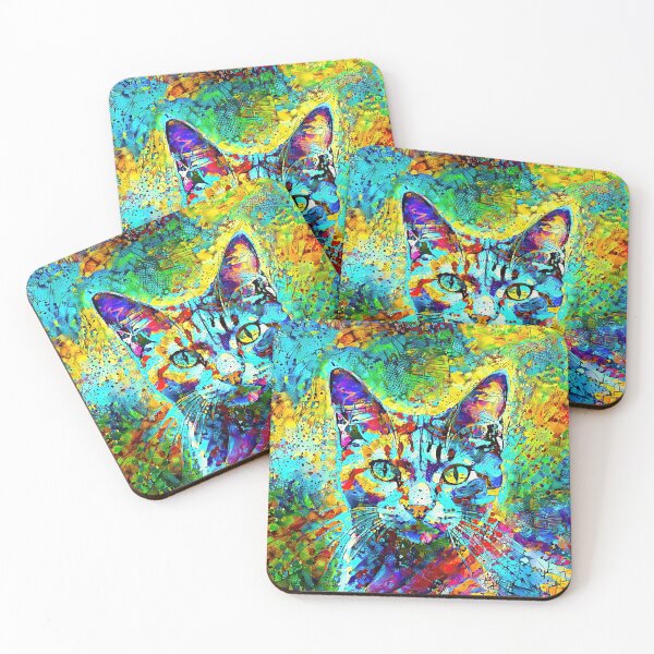 Item preview, Abstractions of abstract abstraction of cat. DeepDream #1642484143150 designed and sold by blackhalt.