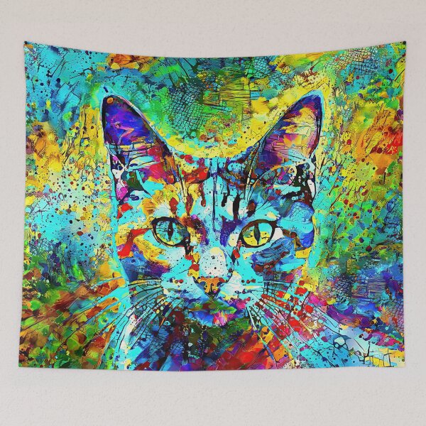 Item preview, Abstractions of abstract abstraction of cat. DeepDream #1642484143150 designed and sold by blackhalt.