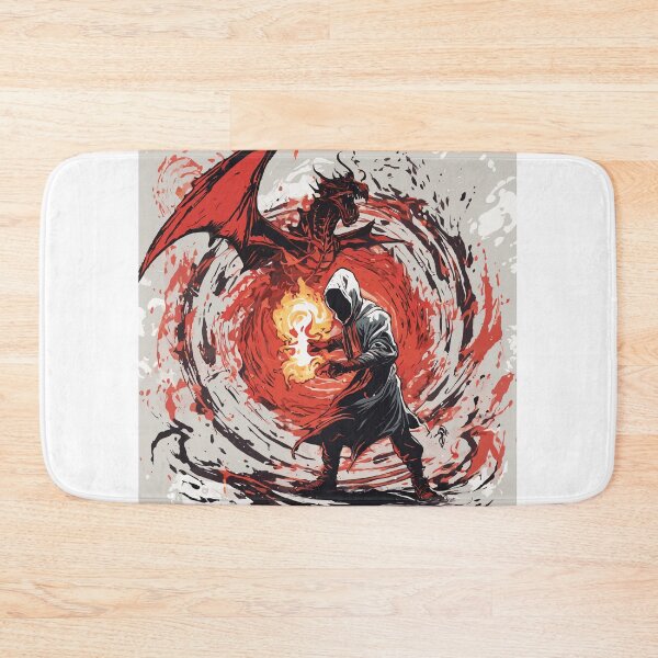 Item preview, The Sorcerer and the Fire Dragon designed and sold by Felix-Designer.
