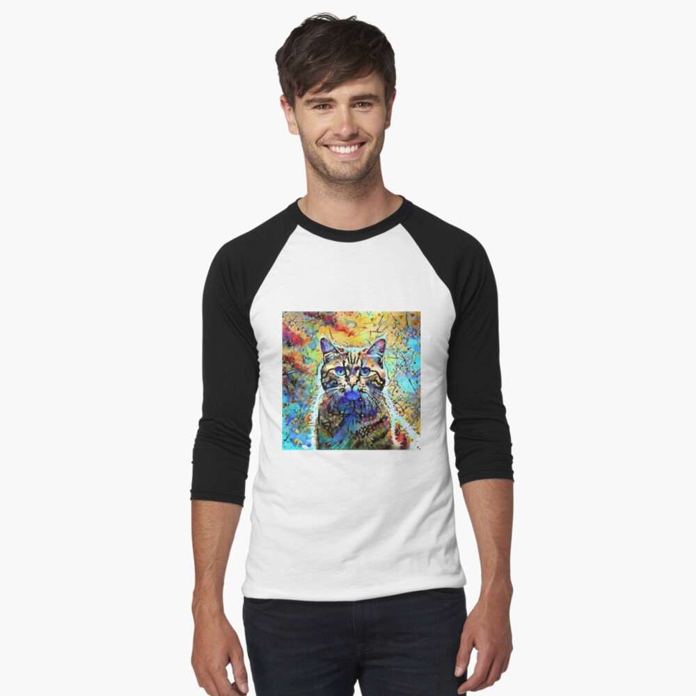 Item preview, Baseball ¾ Sleeve T-Shirt designed and sold by blackhalt.