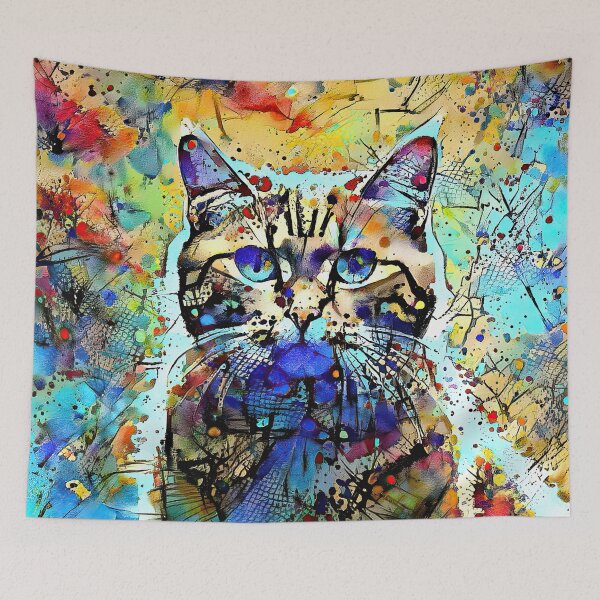 Item preview, Abstractions of abstract abstraction of cat. DeepDream #6480637369880 designed and sold by blackhalt.