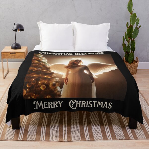 Item preview, Christmas blessings angel merry Christmas designed and sold by SeeingBeyond.