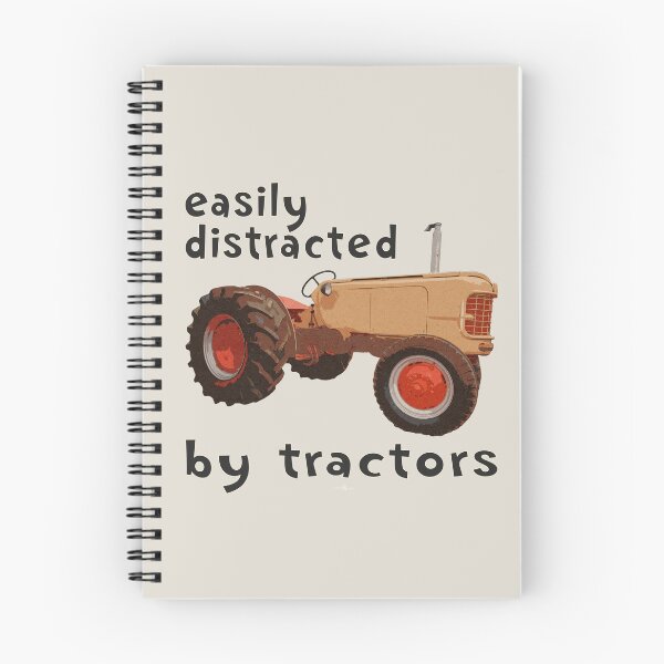 Item preview, easily distracted by tractors designed and sold by SEADOGPRINTS.