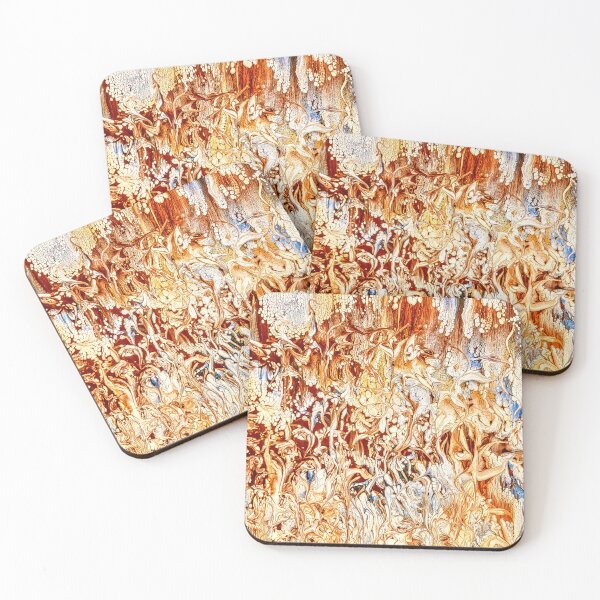 Item preview, Brown Cream Blue Abstract  designed and sold by Karen Simon.