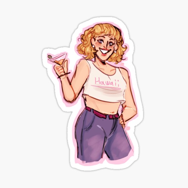 spiky lesbian Sticker