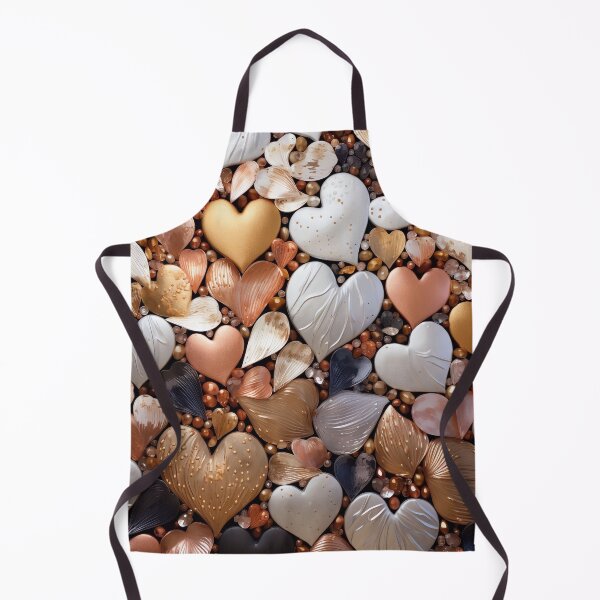 Item preview, Metallic heart abstract design print designed and sold by dcrc.