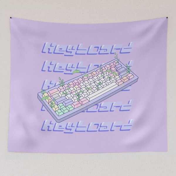 Artikelvorschau, keyboard gaming setup gamer vaporwave entworfen und verkauft von Puuk.