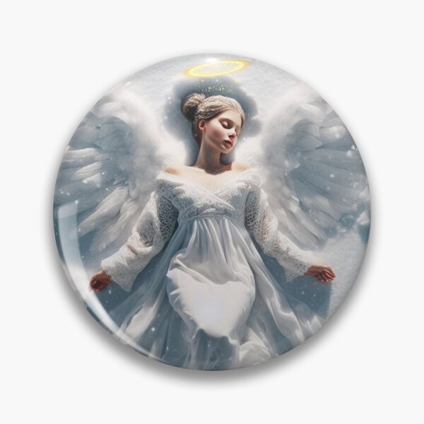 Item preview, Snow angel making a snow angel  designed and sold by SeeingBeyond.