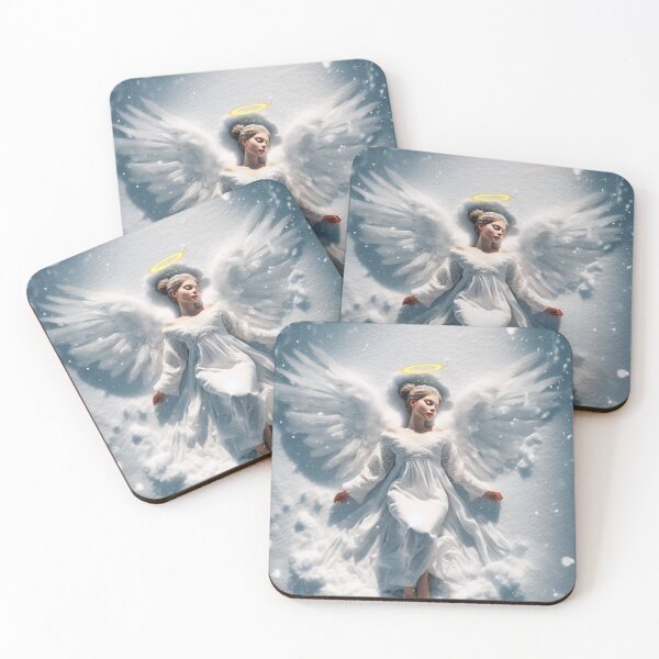 Item preview, Snow angel making a snow angel  designed and sold by SeeingBeyond.