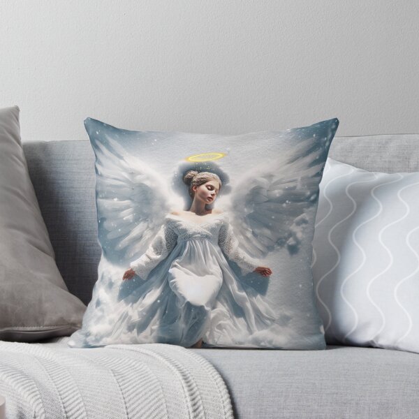 Item preview, Snow angel making a snow angel  designed and sold by SeeingBeyond.