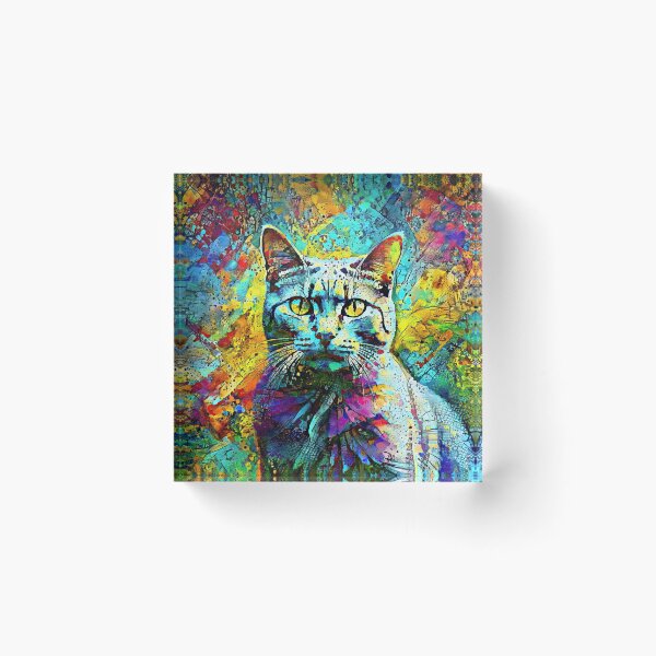 Item preview, Abstractions of abstract abstraction of cat. DeepDream #9104415551030 designed and sold by blackhalt.