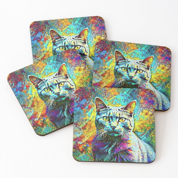 Item preview, Abstractions of abstract abstraction of cat. DeepDream #9104415551030 designed and sold by blackhalt.