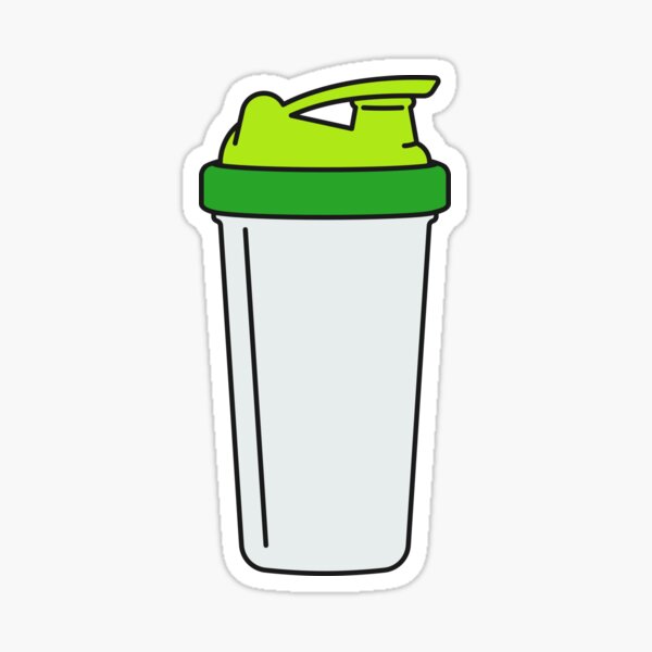 Protein Shaker Cup Illustration Sticker for Sale by BandanaMontana