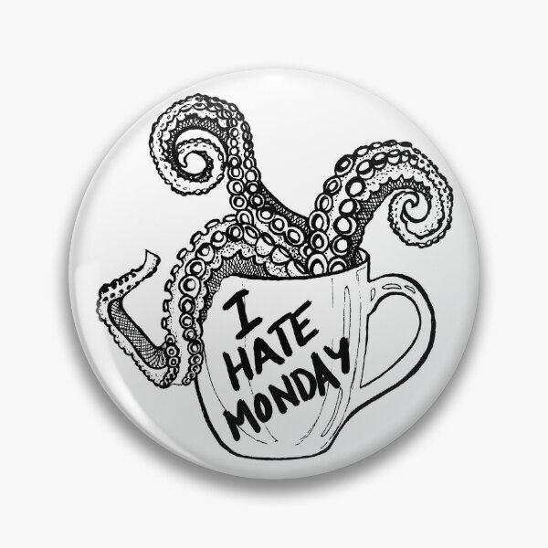 Item preview, I hate monday monster in a cup designed and sold by Creativbubble.
