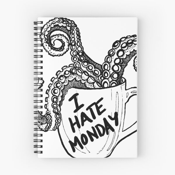 Item preview, I hate monday monster in a cup designed and sold by Creativbubble.