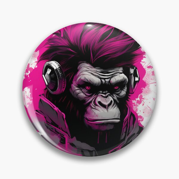 Item preview, Ape With Pink Ink Haircut designed and sold by PrintMates.
