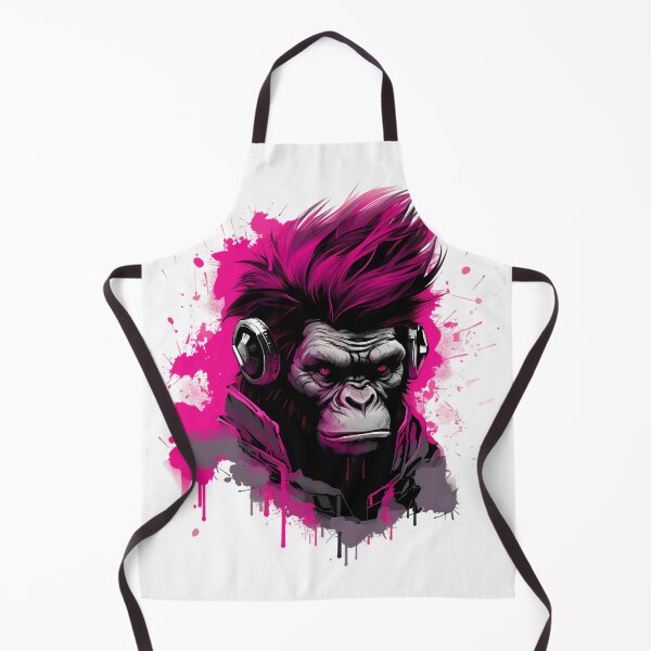 Item preview, Ape With Pink Ink Haircut designed and sold by PrintMates.
