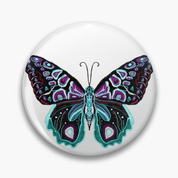Item preview, borboleta neon designed and sold by PretaCafe.