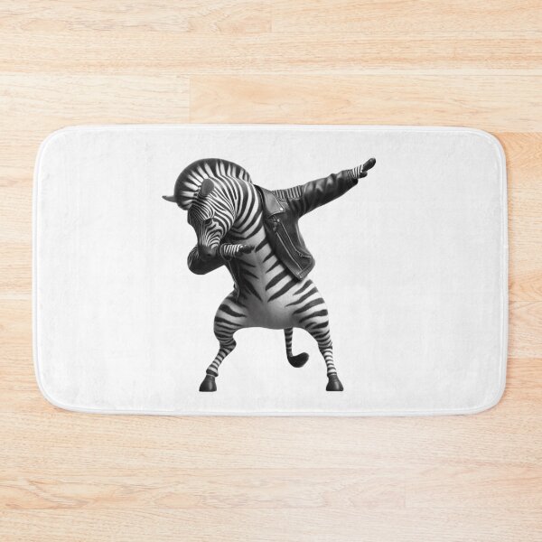 Item preview, Dabbing Cool Zebra wearing Leather Jacket  designed and sold by erkabees.