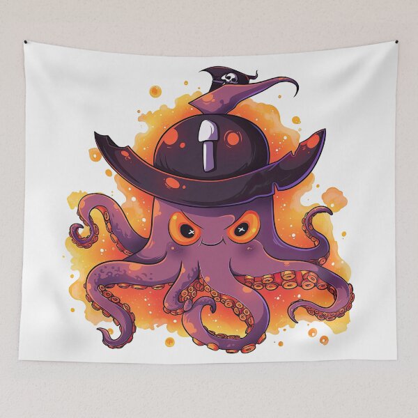 Item preview, Pirate Octopus Enchanter designed and sold by DenseColor.