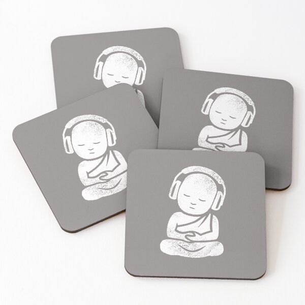 Item preview, Buddha Headphones - Buddhist Monk DJ Music Lover designed and sold by propellerhead.