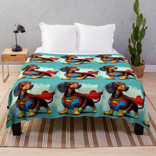 Item preview, Superhero Dachshund Cartoon #5 designed and sold by AIrtisticPrints.