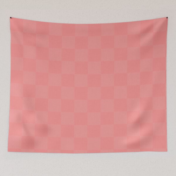 Item preview, Subtle Peach Pink Checkered Pattern designed and sold by hannahlllttt.
