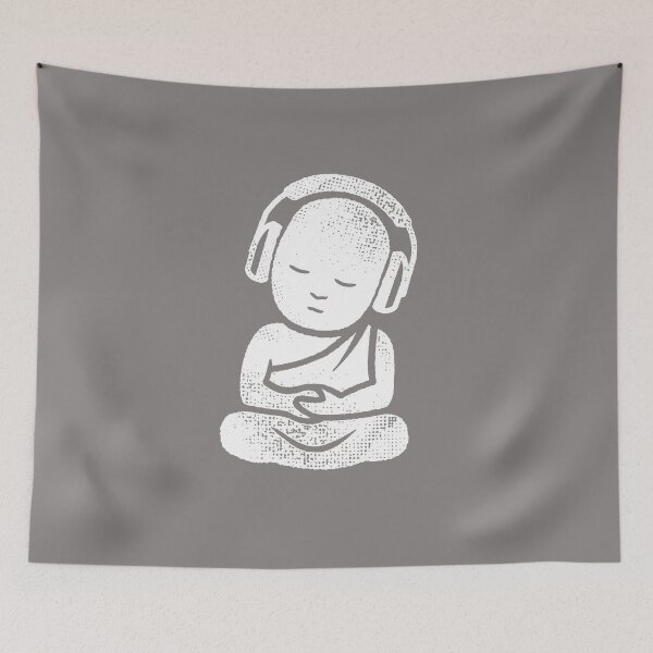 Item preview, Buddha Headphones - Buddhist Monk DJ Music Lover designed and sold by propellerhead.