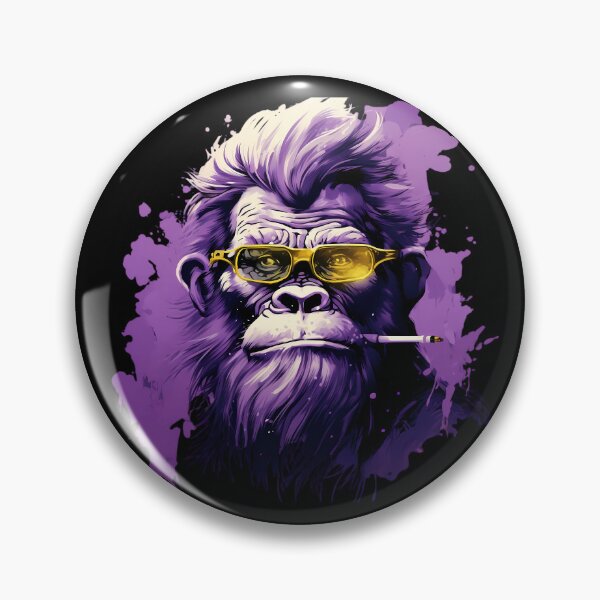 Item preview, Ape With Purple Ink Haircut designed and sold by PrintMates.