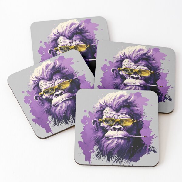 Item preview, Ape With Purple Ink Haircut designed and sold by PrintMates.