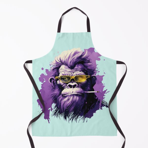 Item preview, Ape With Purple Ink Haircut designed and sold by PrintMates.