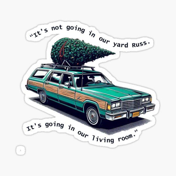 Griswold's Family Christmas Vacation, Christmas Tree On Car Sticker